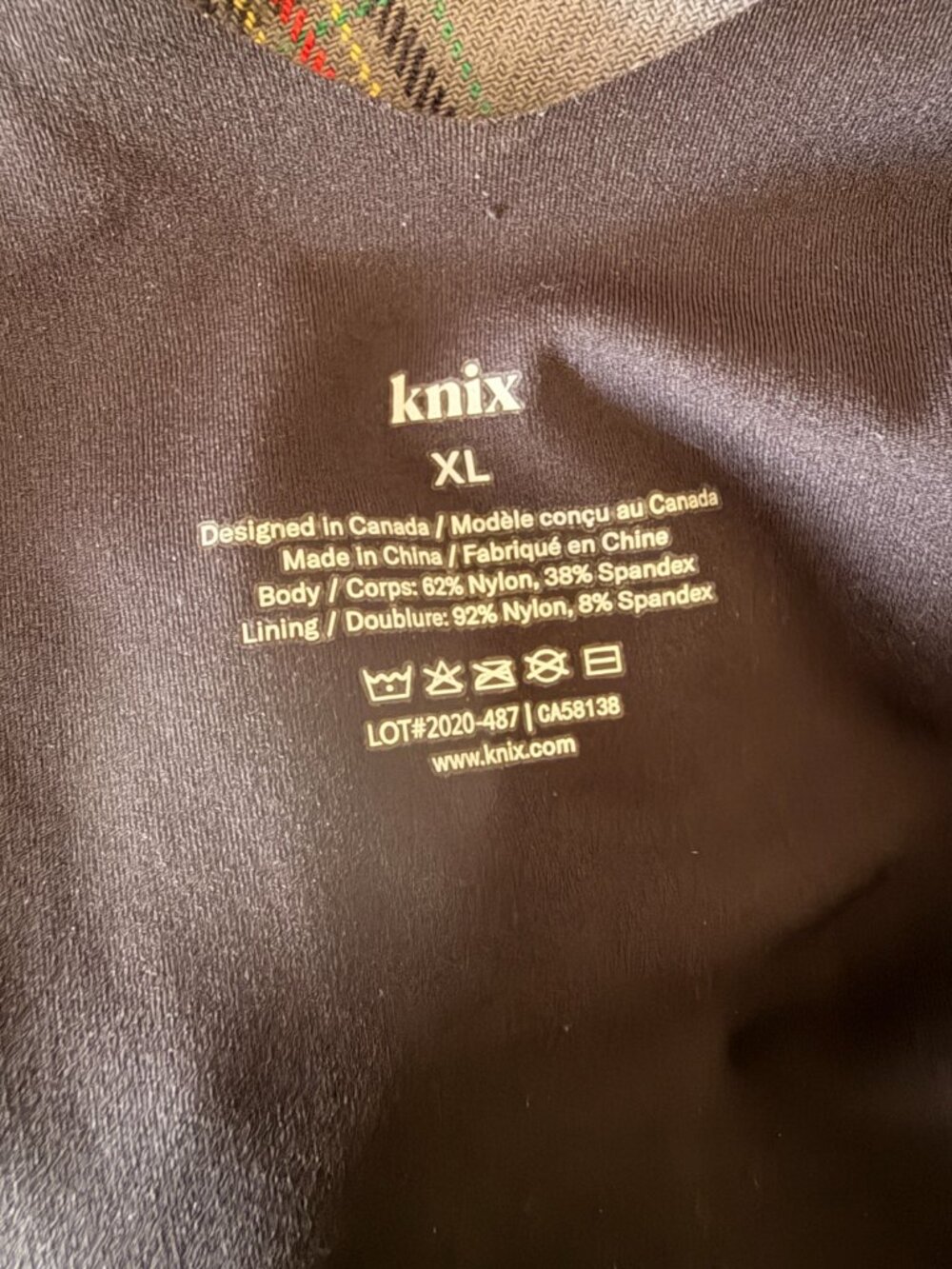 Knix Luxelift Black Tank with built in bra-XL - Picture 2 of 6